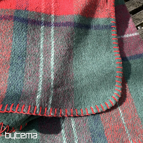 Blanket CHECKERED GREEN RED