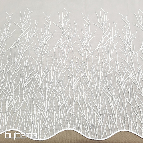 Luxury embroidered curtain GERSTER 11804/0840 beige white