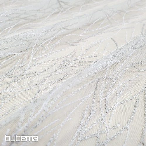Luxury embroidered curtain GERSTER 11804/0840 beige white
