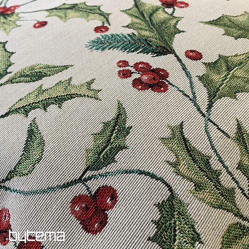 Christmas tapestry cover HOLLY