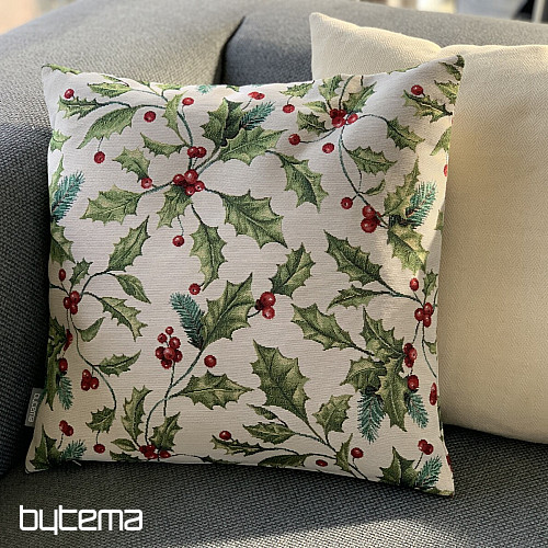 Christmas tapestry cover HOLLY