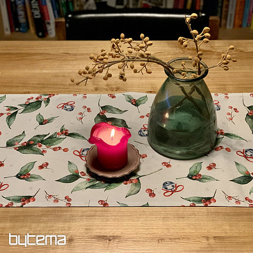 Christmas tablecloth and scarf CESMÍN VELKÁ