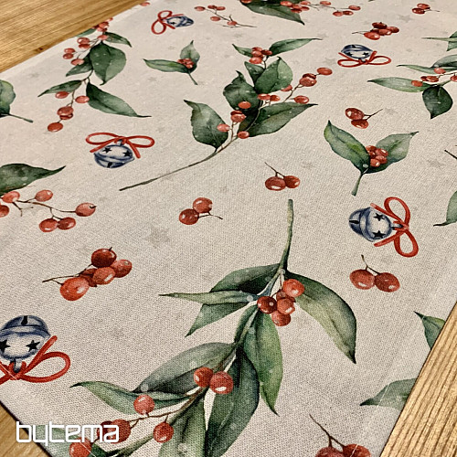 Christmas tablecloth and scarf CESMÍN VELKÁ