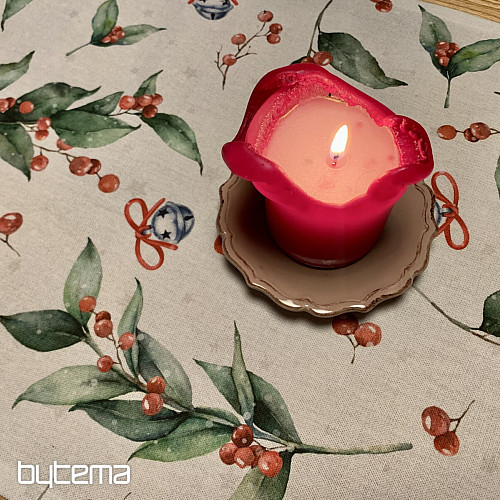 Christmas tablecloth and scarf CESMÍN VELKÁ