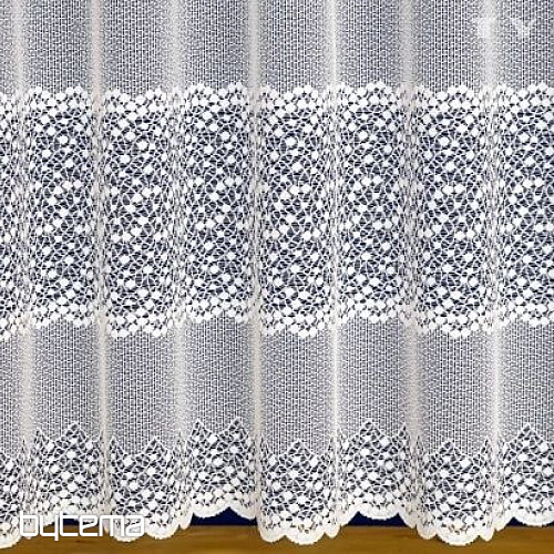 Jacquard curtain A3891 white