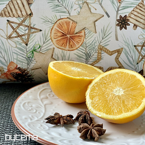 Christmas decorative coating DRIED ORANGES