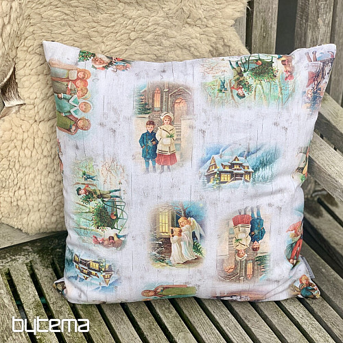 Christmas decoration cover CHILDREN IN WINTER