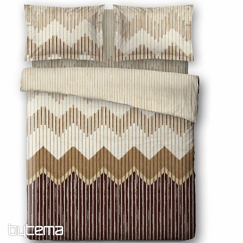 bed linen made of microfiber microflannel - LATTE