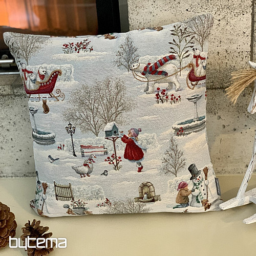 Christmas tapestry CHILDREN IN WINTER