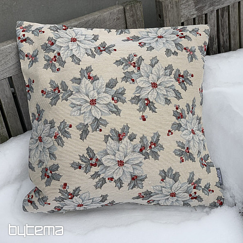 Christmas tapestry cover CHRISTMAS STAR silver