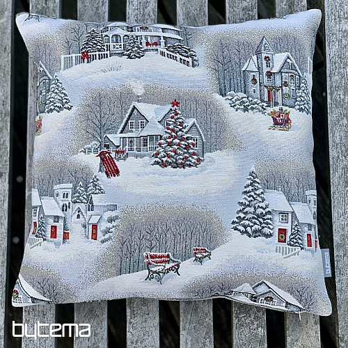 Christmas tapestry cover CHRISTMAS LANDSCAPE II