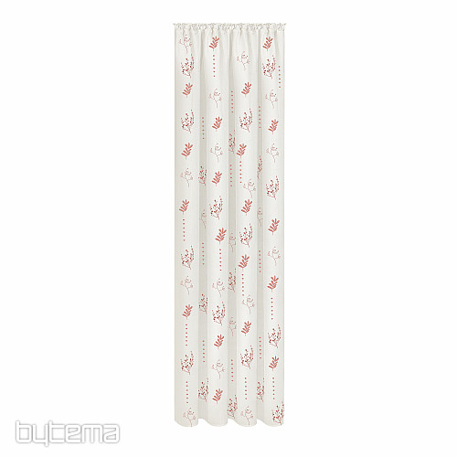 NATURE Gerster curtain FLOWERS RED