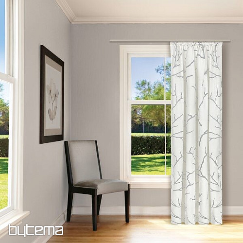 NATURE Gerster curtain TWIGS OF LIGHT GRAY