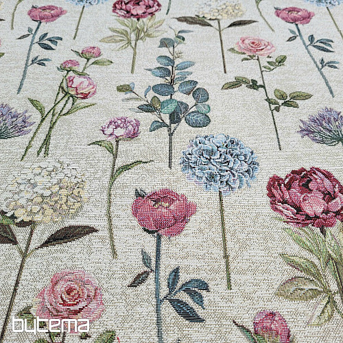 Tapestry fabric FLORES TIME