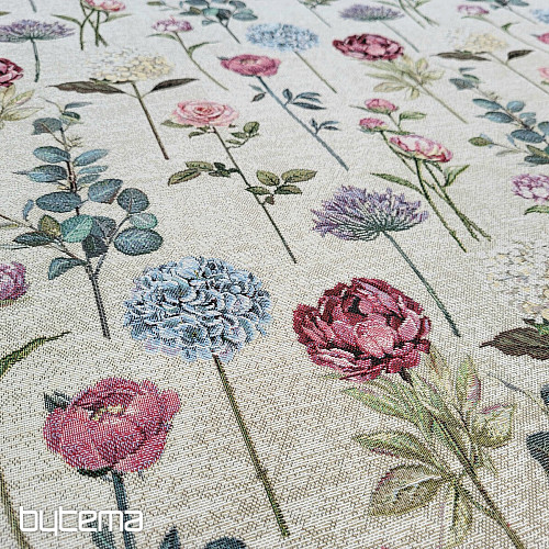 Tapestry fabric FLORES TIME