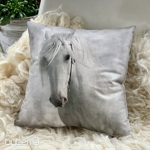 Decorative cushion cover WHITE HORSE