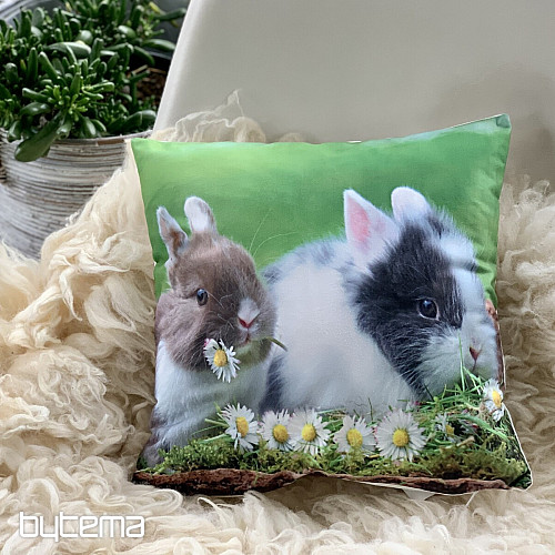 Easter decoration cover RABBITS AND DAISIES