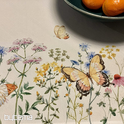 MEADOW BUTTERFLIES tablecloth and scarf
