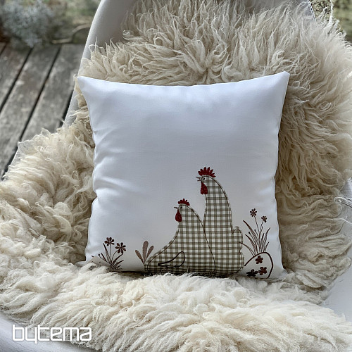 Embroidered Easter cover HENS check