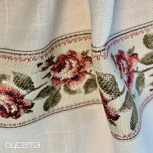 Embroidered tablecloth and shawl ROSES