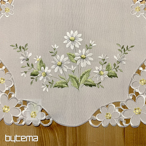 DAISY embroidered tablecloth and scarf