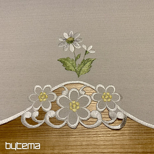 DAISY embroidered tablecloth and scarf