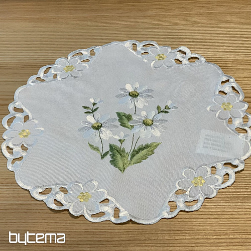 DAISY embroidered tablecloth and scarf