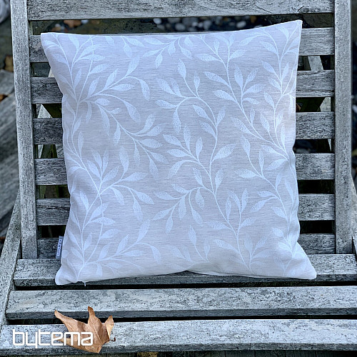 Decorative cushion cover LEAFS beige - double-sided