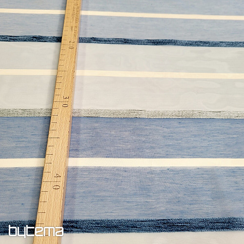 Voile curtain BLUE WHITE STRIPES