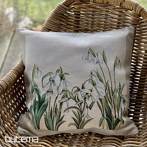Tapestry cushion cover SMALL SNOWFLAKES