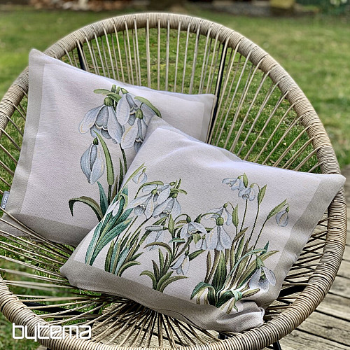 Tapestry cushion cover SMALL SNOWFLAKES