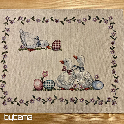 Tapestry tablecloth and scarf GREEN CHECKED BUGS