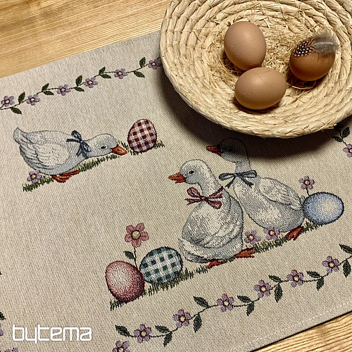 Tapestry tablecloth and scarf GREEN CHECKED BUGS