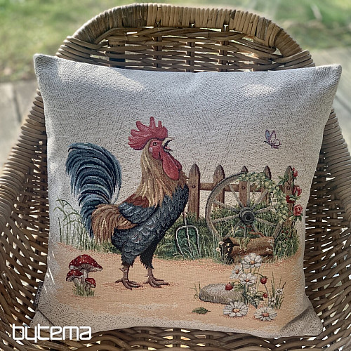 Tapestry pillowcase ROCK BY THE FENCE