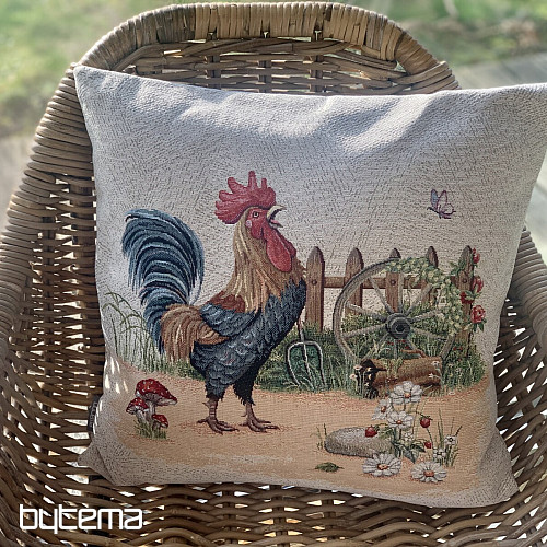 Tapestry pillowcase ROCK BY THE FENCE