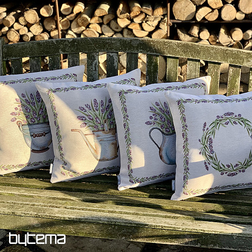 Tapestry cushion cover LAVENDER IN A POT