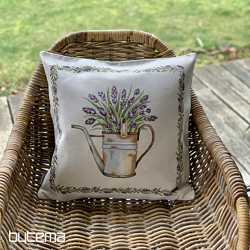 Tapestry cushion cover LAVENDER IN A POT II