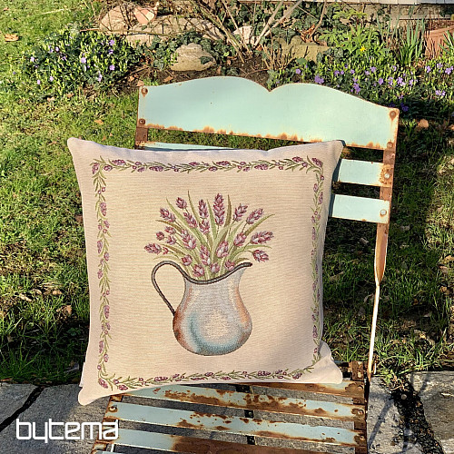 Tapestry cushion cover LAVENDER IN A JUG