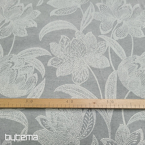 Decorative fabric NENUFAR gray