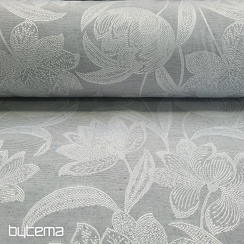 Decorative fabric NENUFAR gray