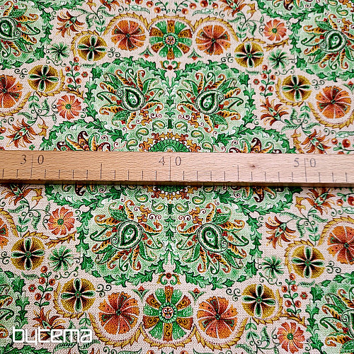 Decoration fabric INDIA green