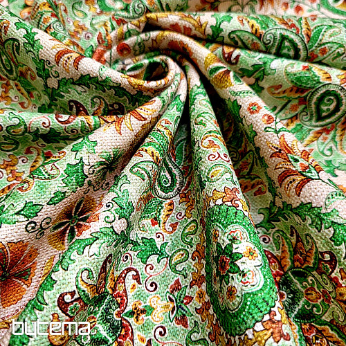 Decoration fabric INDIA green