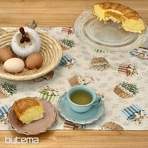 SPRING BASKET tablecloth and scarf