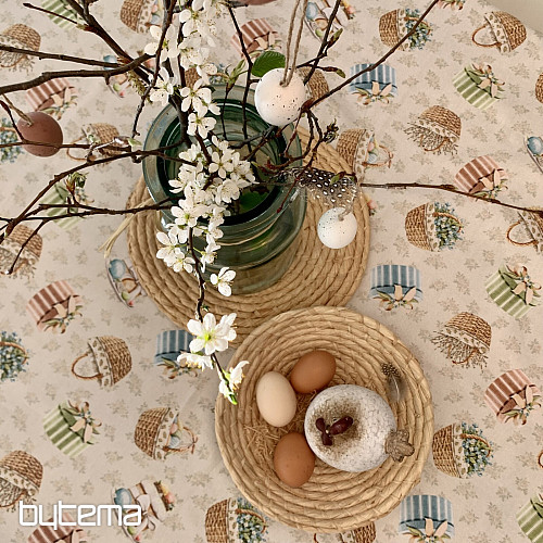 SPRING BASKET tablecloth and scarf