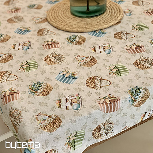 SPRING BASKET tablecloth and scarf
