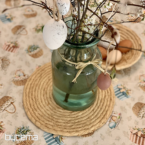 SPRING BASKET tablecloth and scarf
