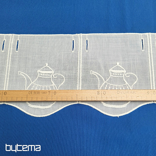 Stained glass curtain GERSTER 11679/019/0010 white