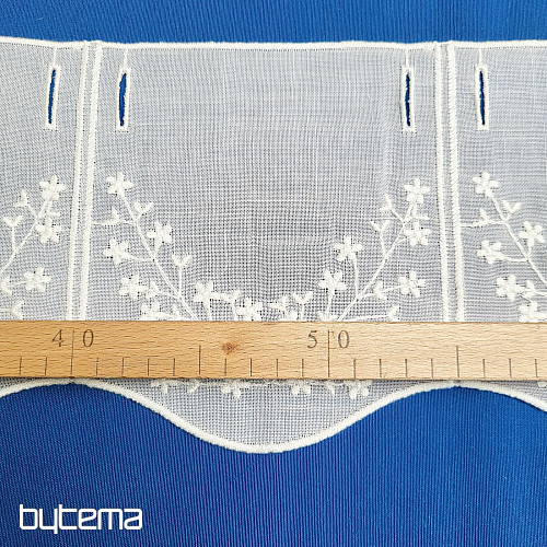 Stained glass curtain GERSTER 11706/019/0010 white