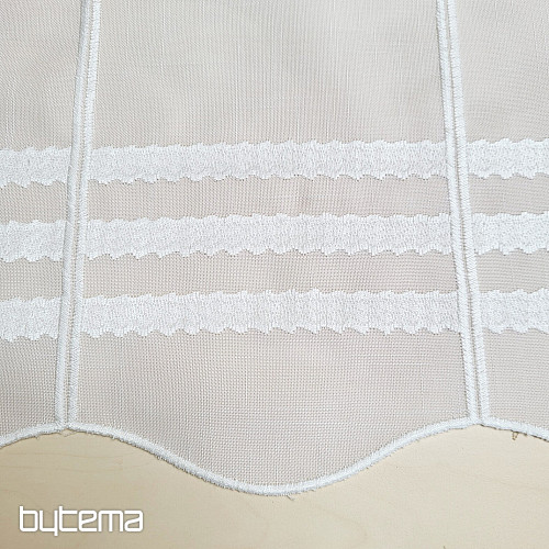 Stained glass curtain GERSTER 11611/0010 white