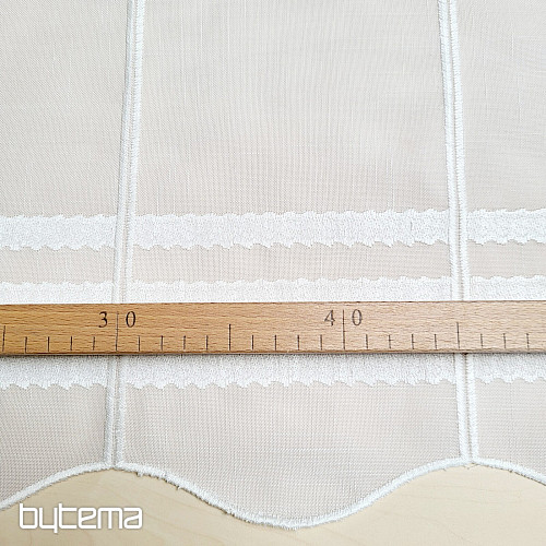 Stained glass curtain GERSTER 11611/0010 white